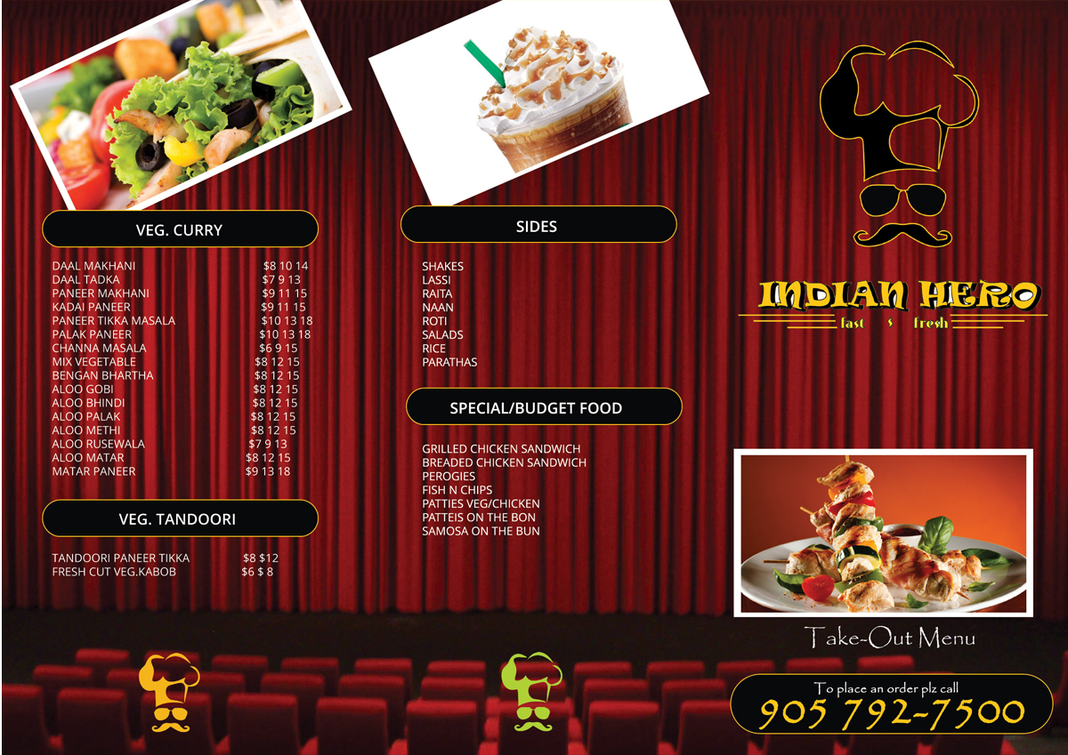 Diseño de Menú por roopaljain para India Gate Inc. | Diseño #6069025