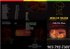 Diseño de Menú por roopaljain para India Gate Inc. | Diseño: #6069035