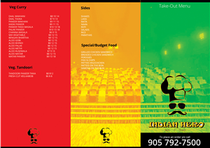 Diseño de Menú por roopaljain para India Gate Inc. | Diseño: #6069043