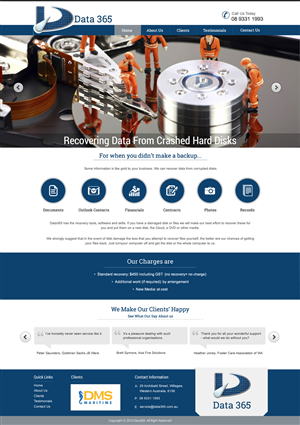 Web Design by harmi_199 for Data365 | Design: #6149040