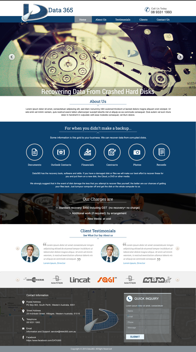 Web Design by harmi_199 for Data365 | Design #6157504