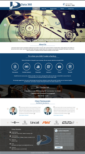 Diseño Web por harmi_199 para Data365 | Diseño: #6157504