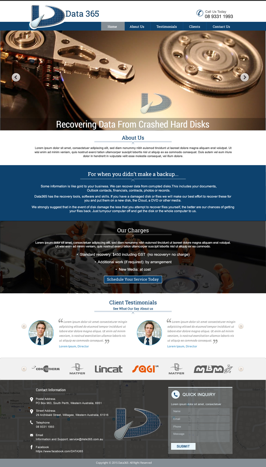 Diseño Web por harmi_199 para Data365 | Diseño: #6202050