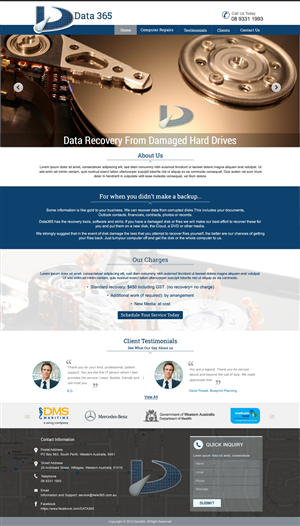Diseño Web por harmi_199 para Data365 | Diseño: #6210153