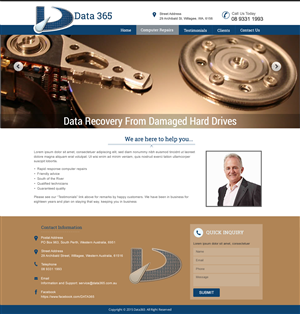 Diseño Web por harmi_199 para Data365 | Diseño: #6222409