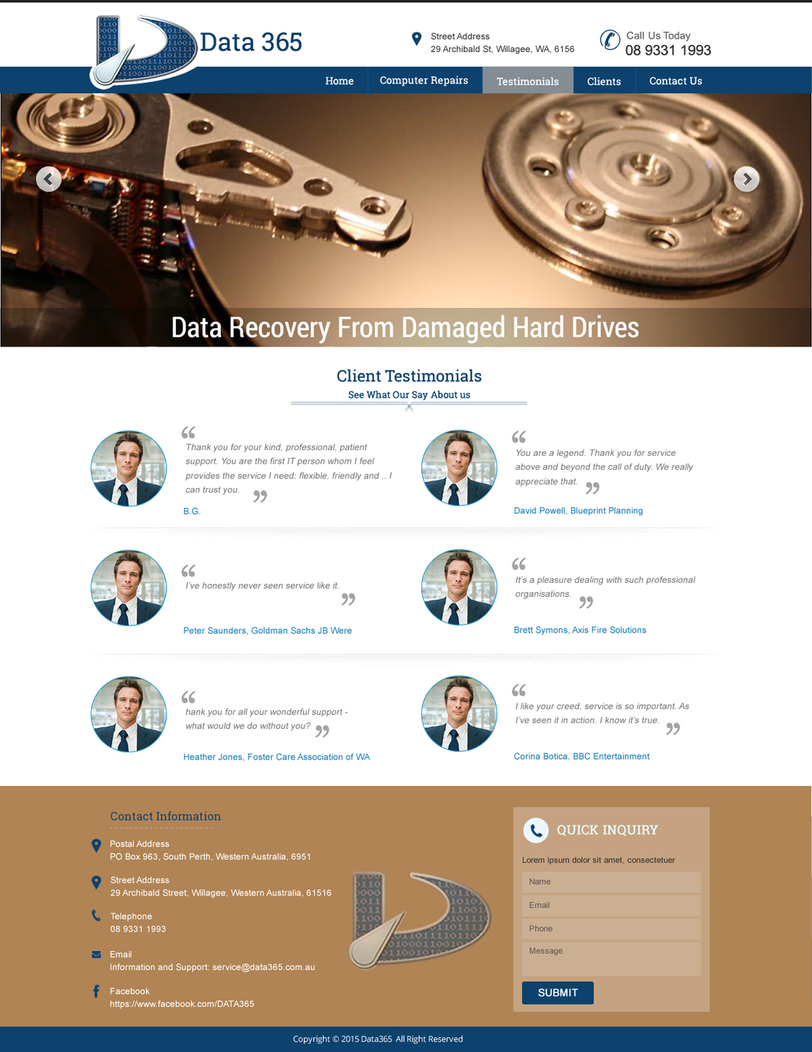 Web Design by harmi_199 for Data365 | Design #6222412