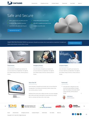 Web Design par pb pour Data365 | Design #6120017