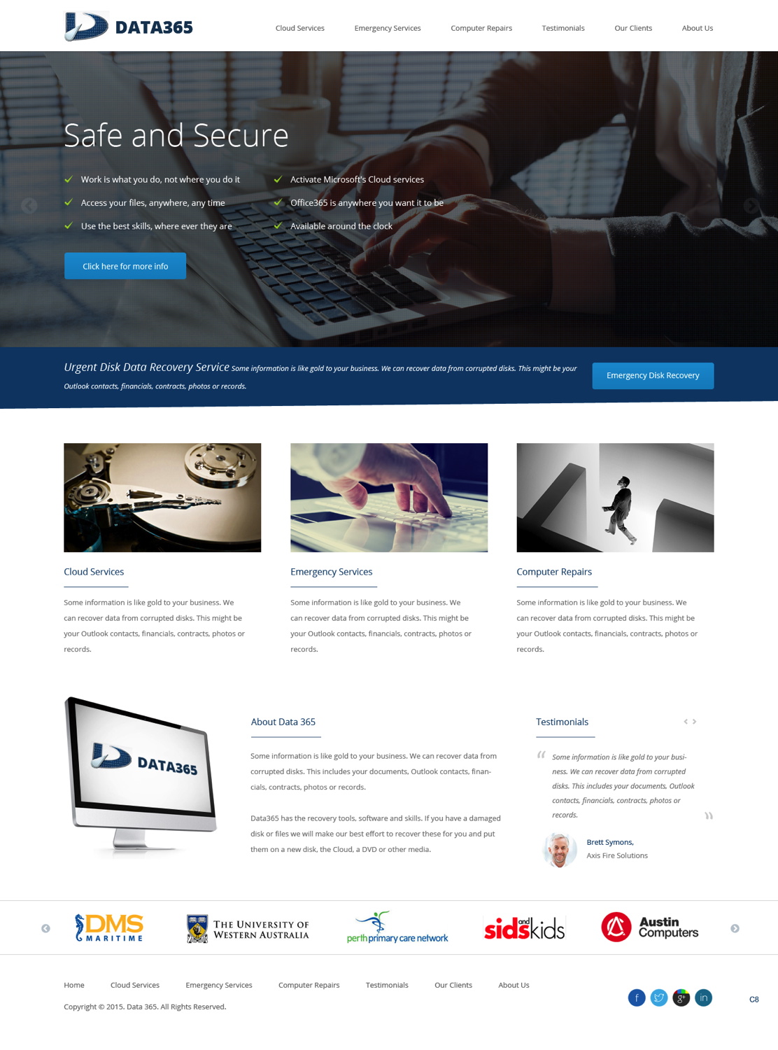 Diseño Web por pb para Data365 | Diseño #6155257