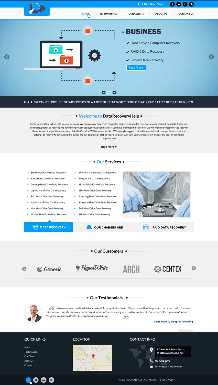 Web-Design von Sbss für Data365 | Design #6132745