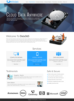 Web Design by PivotalBlack for Data365 | Design: #6143949