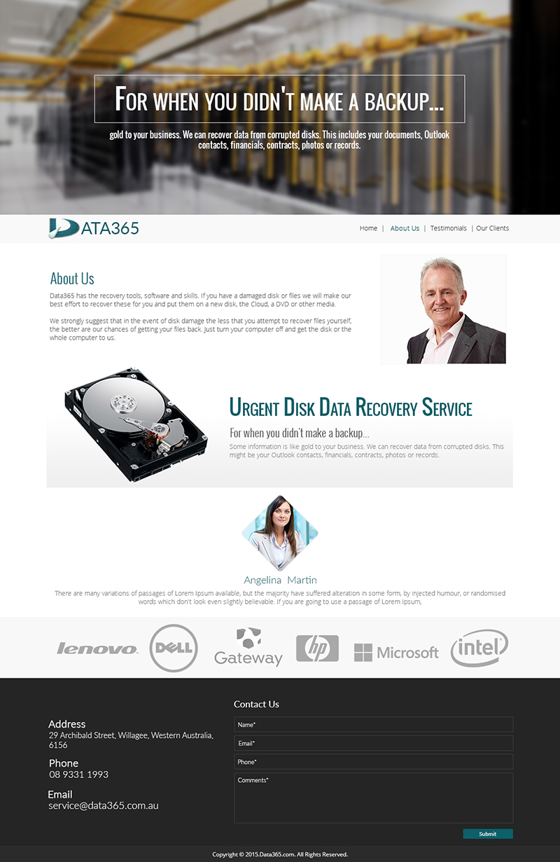 Diseño Web por PivotalBlack para Data365 | Diseño #6156593