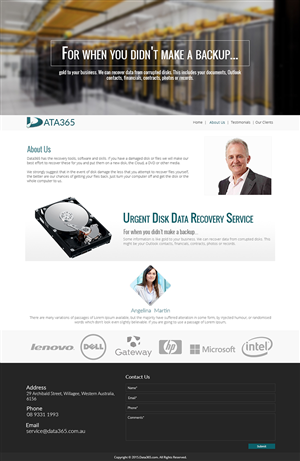 Diseño Web por PivotalBlack para Data365 | Diseño #6156593