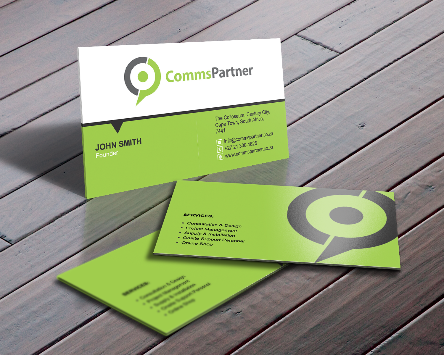 Business Card Design by Sarah Mathews for Comms Partner (Pty) Ltd. | Design #1617746