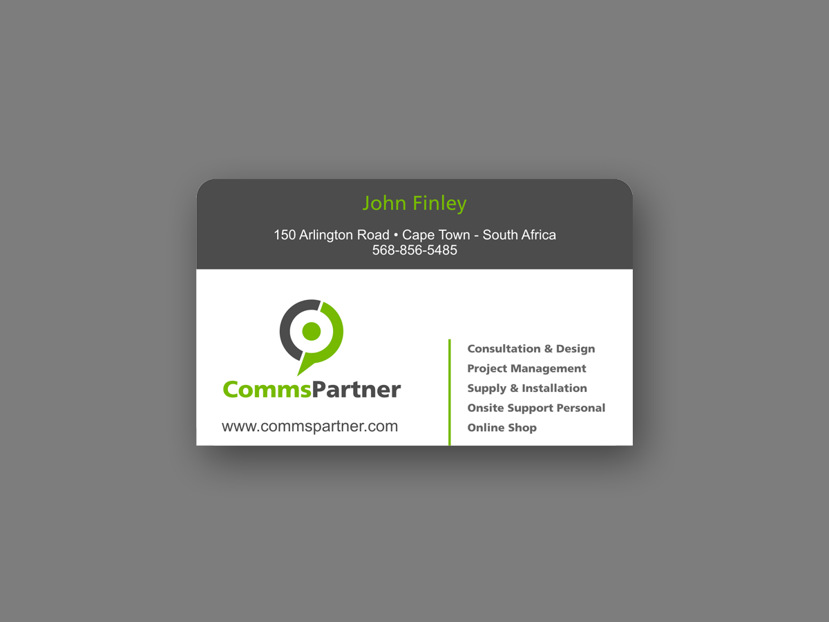 Business Card Design by vladst2004 for Comms Partner (Pty) Ltd. | Design #1614282