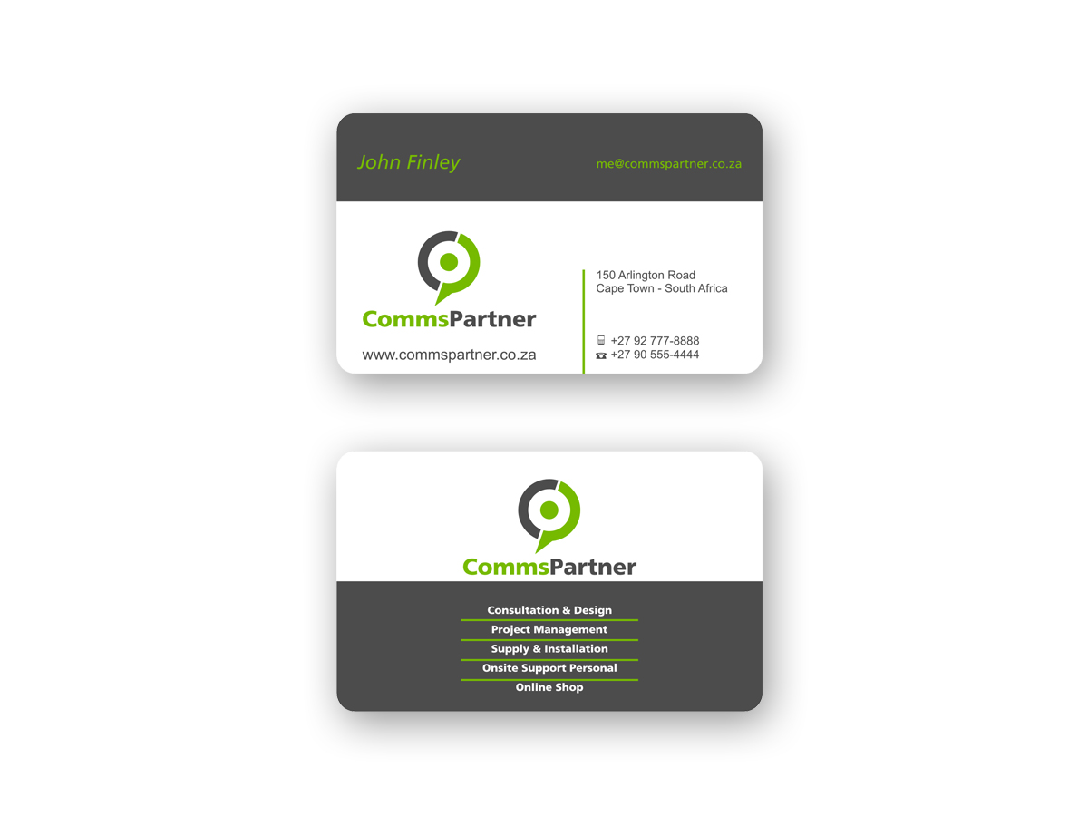 Business Card Design by vladst2004 for Comms Partner (Pty) Ltd. | Design #1614735