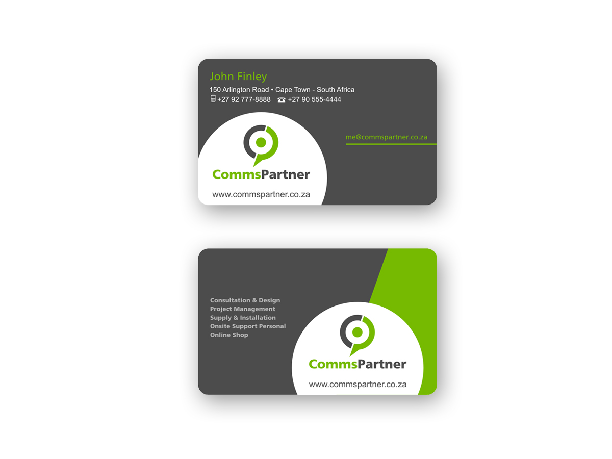 Visitenkarten-Design von vladst2004 für Comms Partner (Pty) Ltd. | Design #1614737