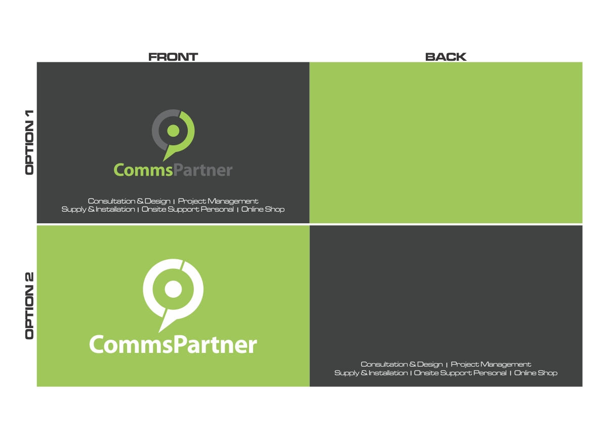 Design de Carte de Visite par Kamal pour Comms Partner (Pty) Ltd. | Design #1614288