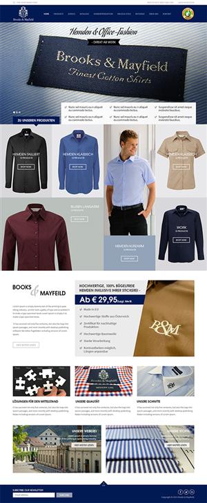 Landing Page-Design von RupalTechno für santaFeTex GmbH | Design: #6062123
