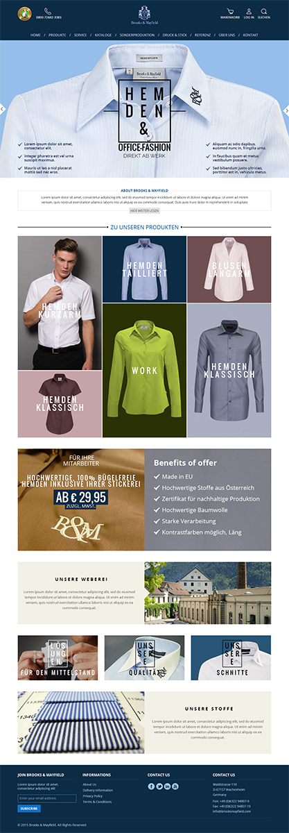 Diseño de Página de Aterrizaje por RupalTechno para santaFeTex GmbH | Diseño #6062218