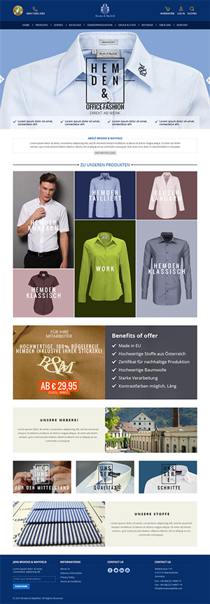 Landing Page Design by RupalTechno for santaFeTex GmbH | Design: #6062225