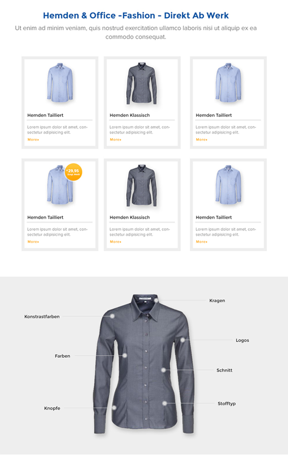 Landing Page Design by Pabloravel for santaFeTex GmbH | Design #6032199