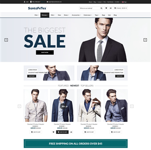 Landing Page Design by Designing Fever for santaFeTex GmbH | Design #6057597