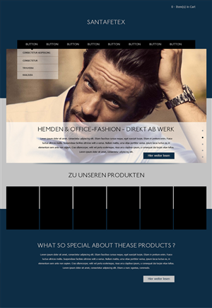 Landing Page-Design von Omee für santaFeTex GmbH | Design: #6099986