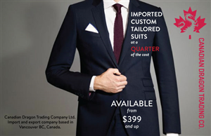 Custome made to measure suit brochure