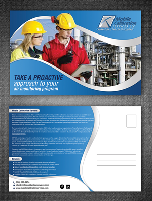 Postcard Design by ESolz Technologies for Mobile Calibration Services LLC | Design #6026768
