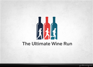 The Ultimate Wine Run  | Logo Design by gekgrfx