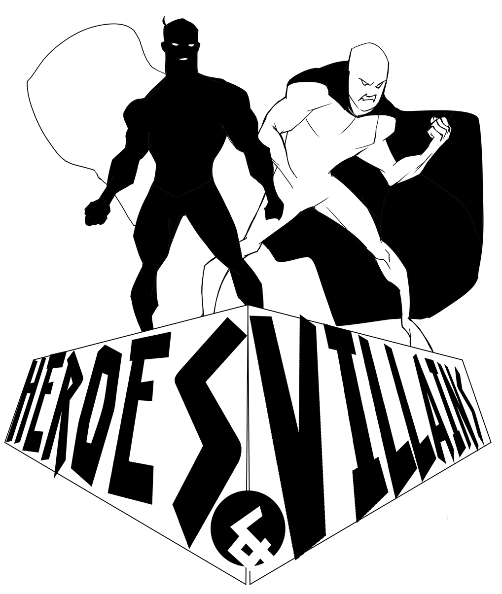 Logo Design by Adrian Nelson for Heroes and Villains Collectibles | Design #1620058