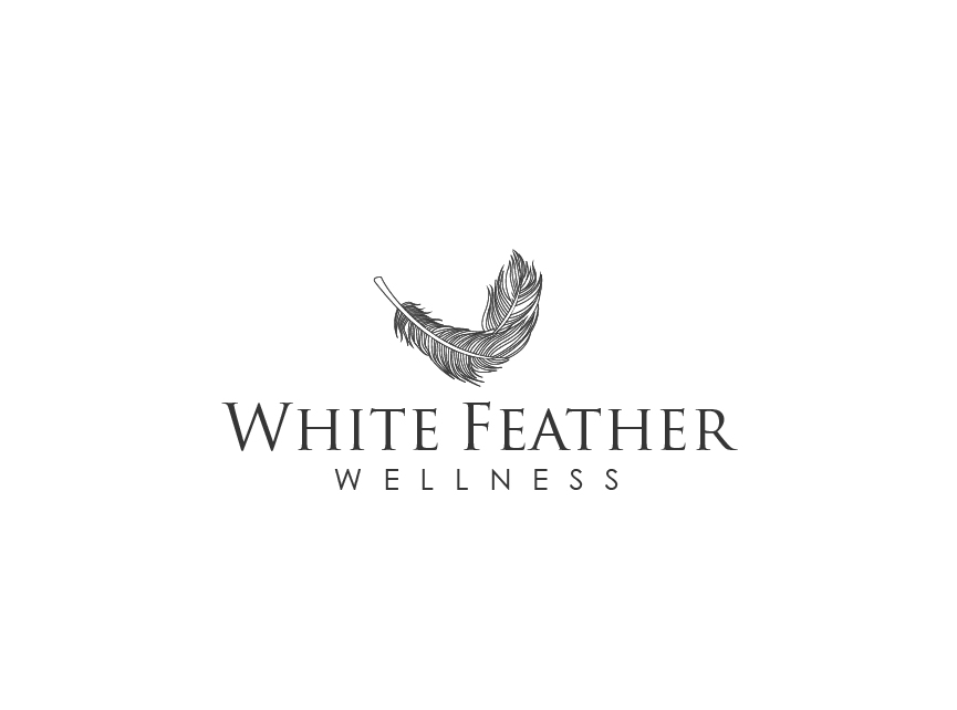 Feather Logo for a Health and Wellness Business by J. Brandt Studio