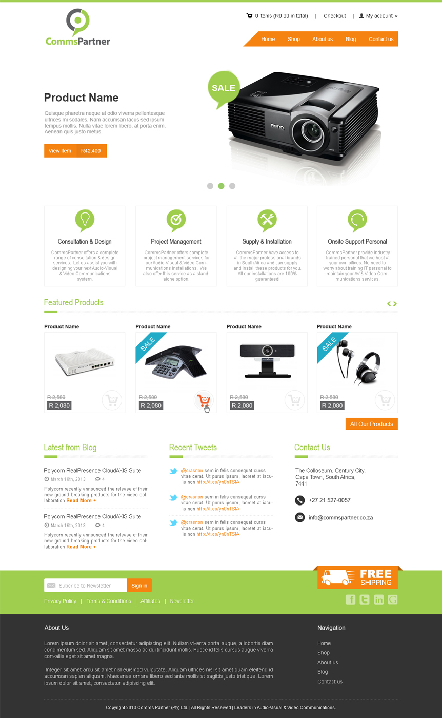 Web Design by Mind Capture Studio for Comms Partner (Pty) Ltd. | Design #1634240