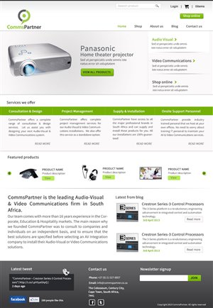 Web Design by Hetal  for Comms Partner (Pty) Ltd. | Design #1650434