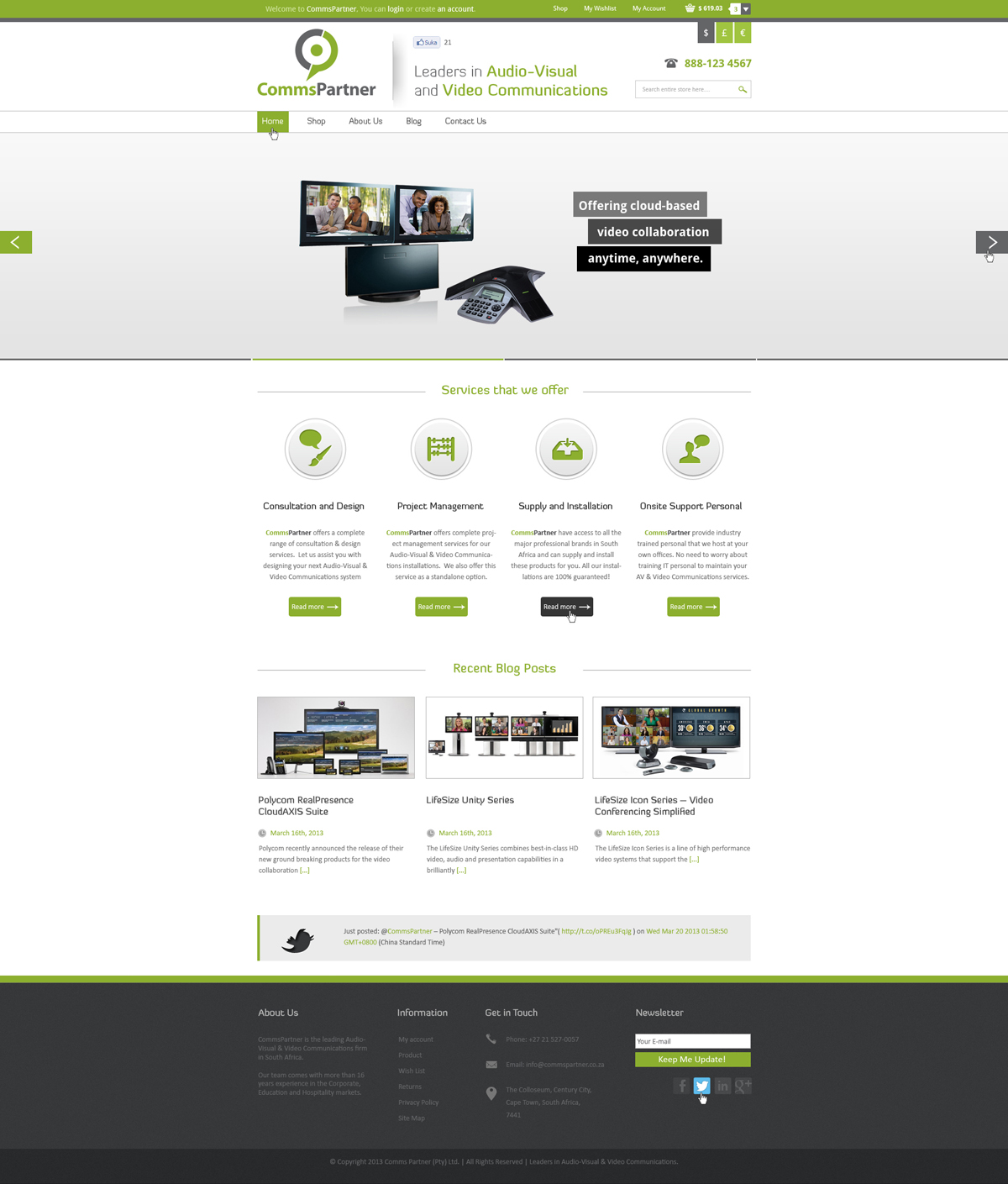 Web-Design von AriefK für Comms Partner (Pty) Ltd. | Design #1632233