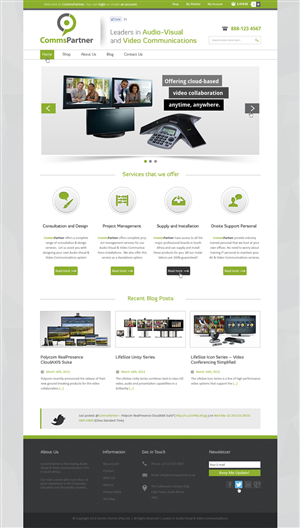 Web Design by AriefK for Comms Partner (Pty) Ltd. | Design: #1632238