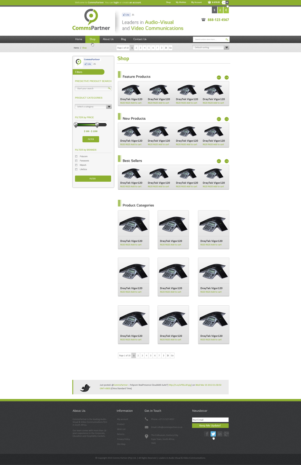 Web-Design von AriefK für Comms Partner (Pty) Ltd. | Design #1645620