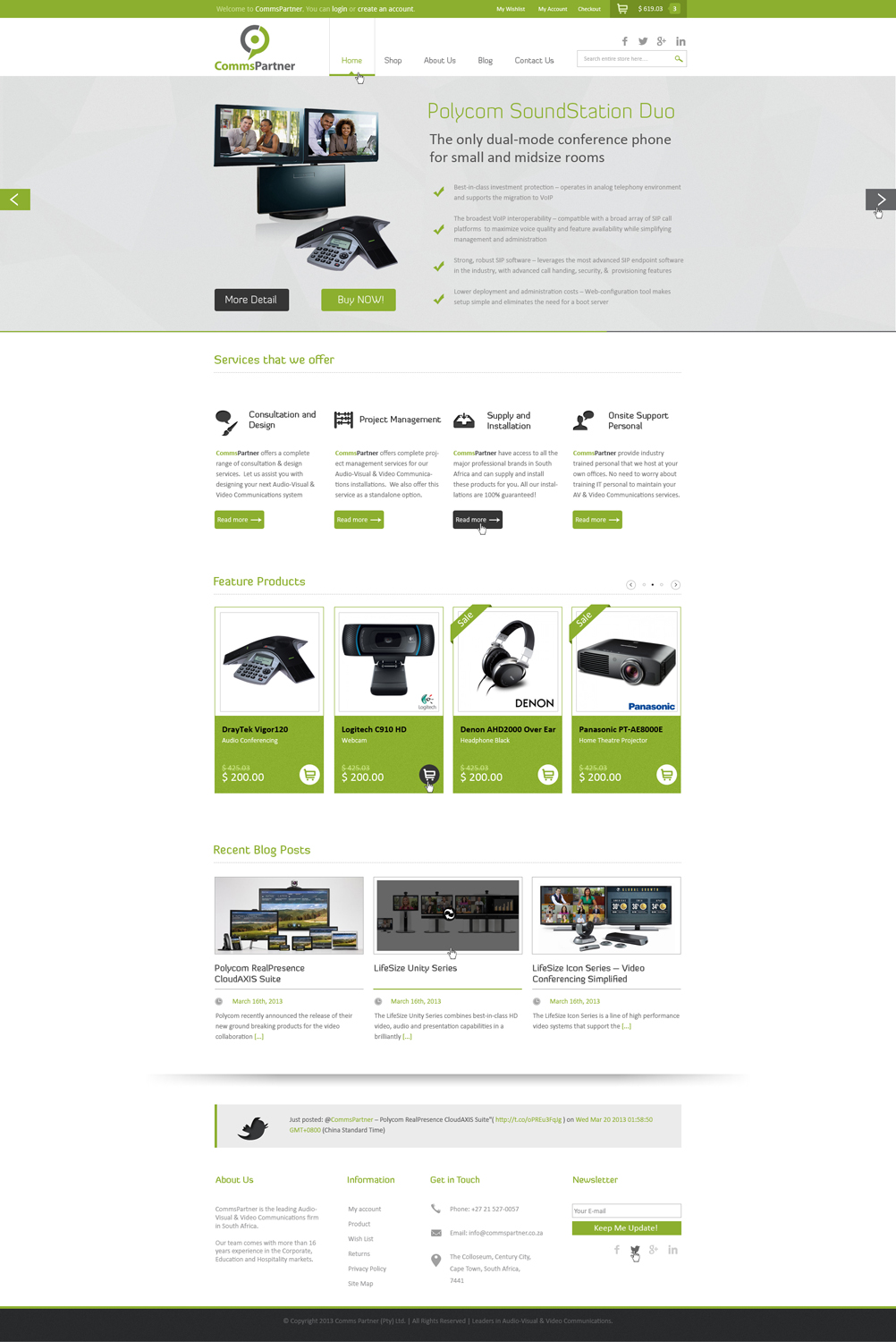 Web-Design von AriefK für Comms Partner (Pty) Ltd. | Design #1649645