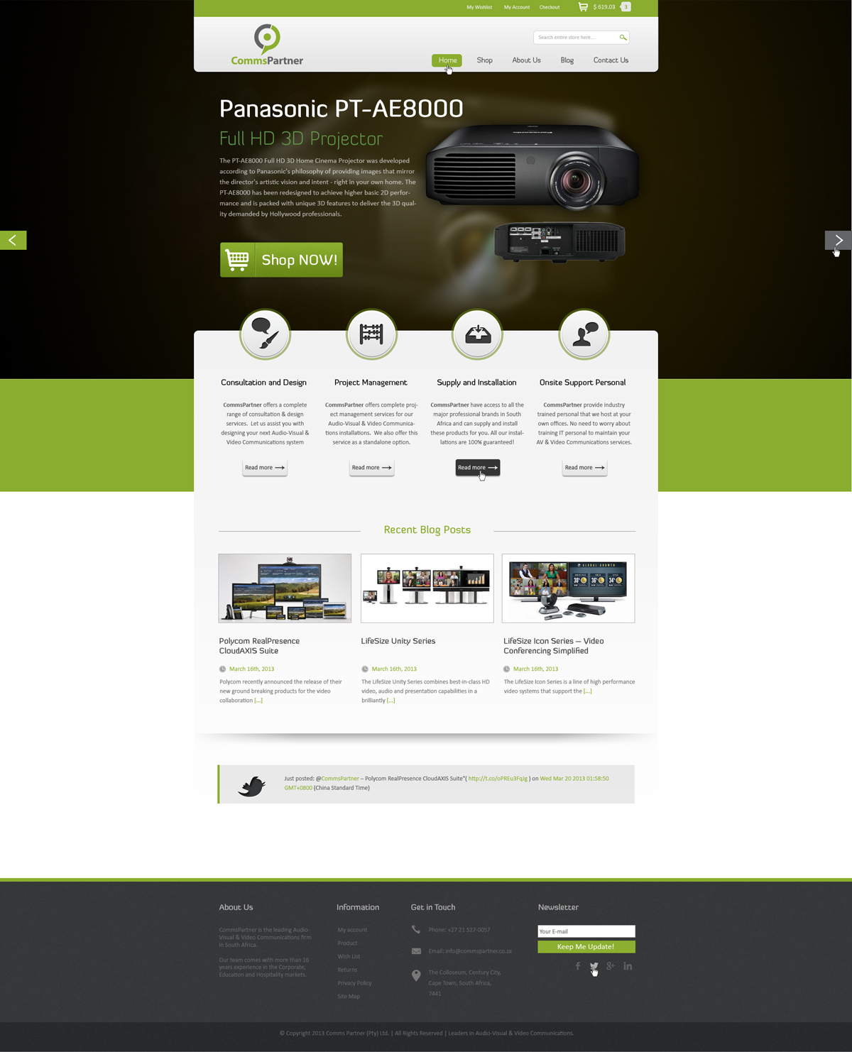 Web Design by AriefK for Comms Partner (Pty) Ltd. | Design #1653536