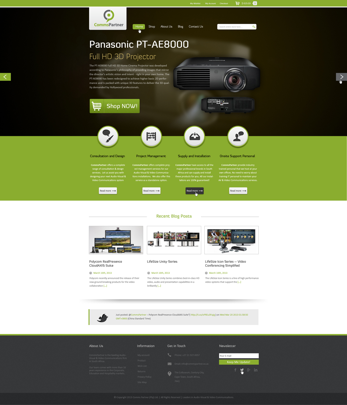 Web Design by AriefK for Comms Partner (Pty) Ltd. | Design #1653558