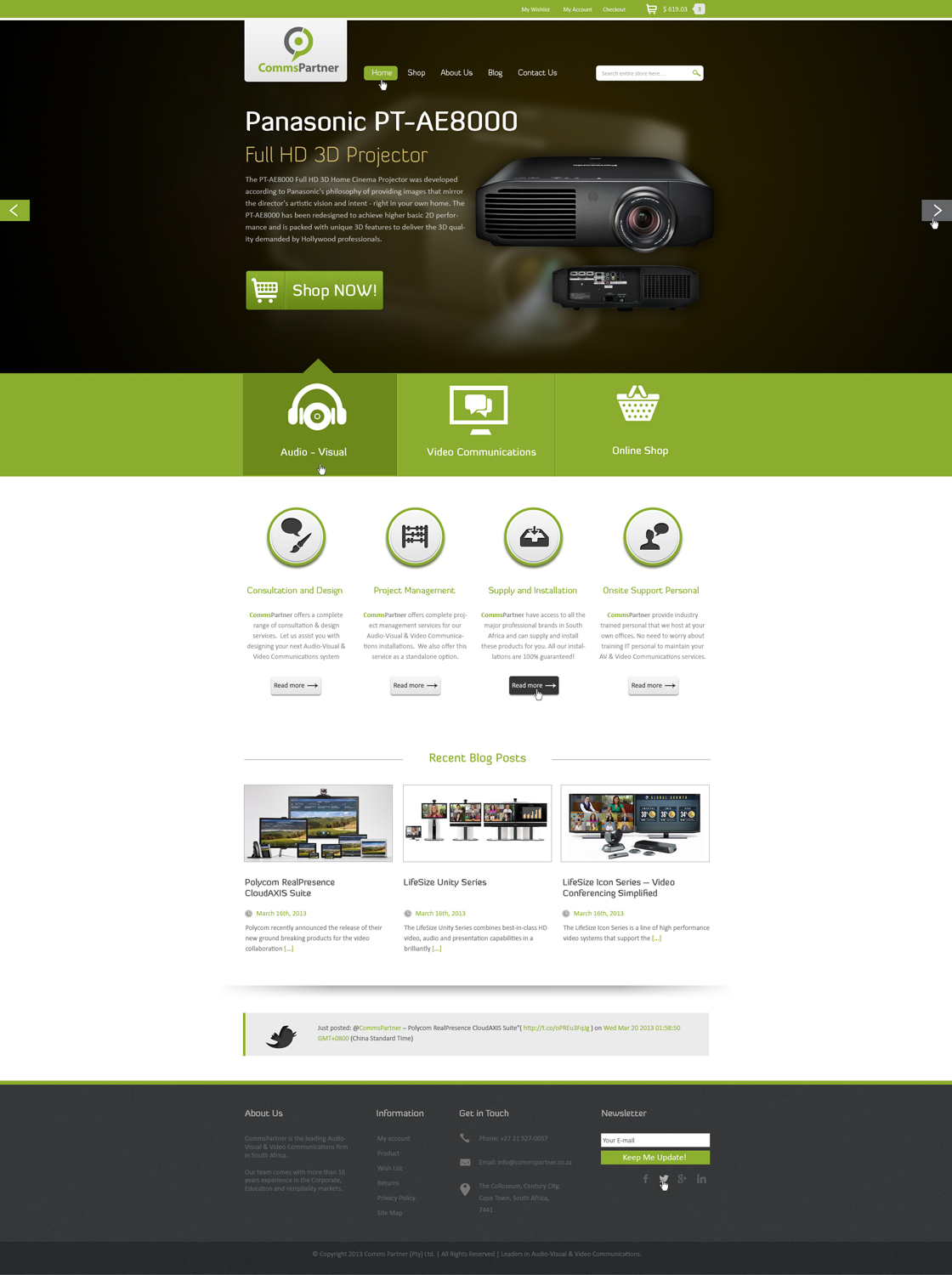 Web Design by AriefK for Comms Partner (Pty) Ltd. | Design #1653724