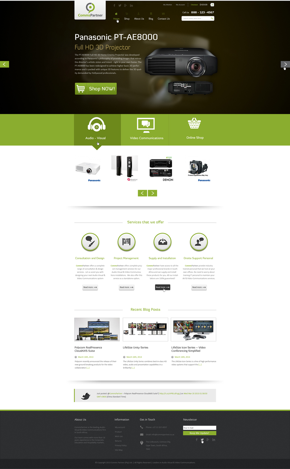 Web Design par AriefK pour Comms Partner (Pty) Ltd. | Design #1653881