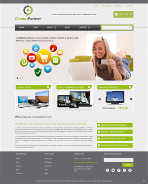Web Design par pb pour Comms Partner (Pty) Ltd. | Design : #1623513