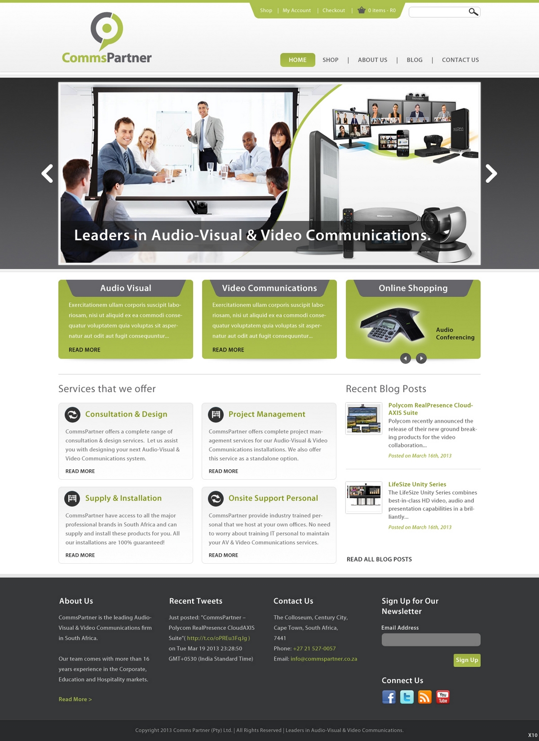 Diseño Web por pb para Comms Partner (Pty) Ltd. | Diseño #1630507