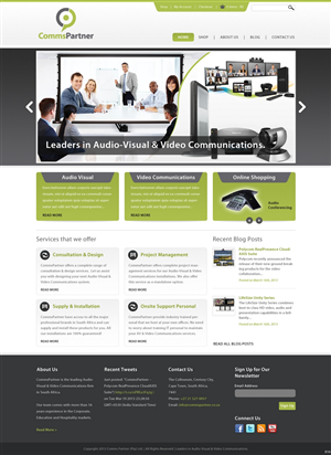 Web Design par pb pour Comms Partner (Pty) Ltd. | Design : #1630507