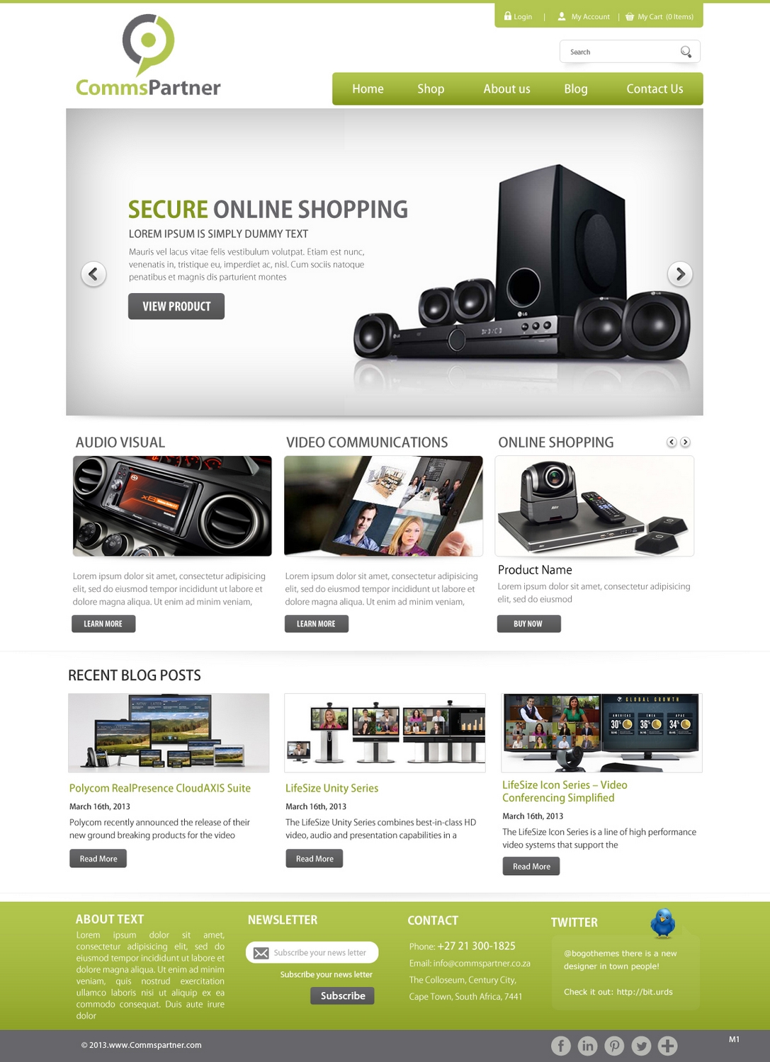 Web Design par pb pour Comms Partner (Pty) Ltd. | Design #1630509