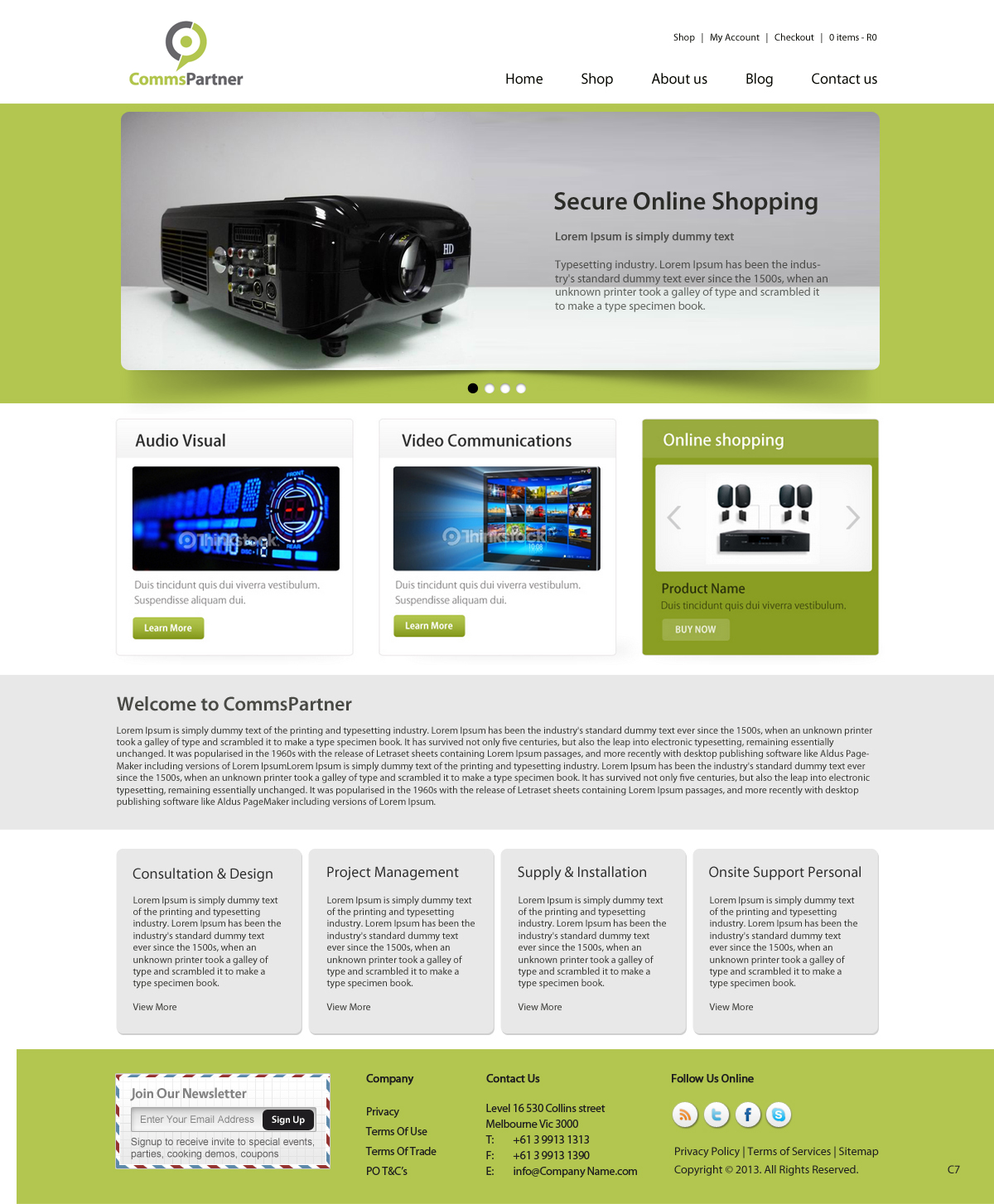 Web Design by pb for Comms Partner (Pty) Ltd. | Design #1630512