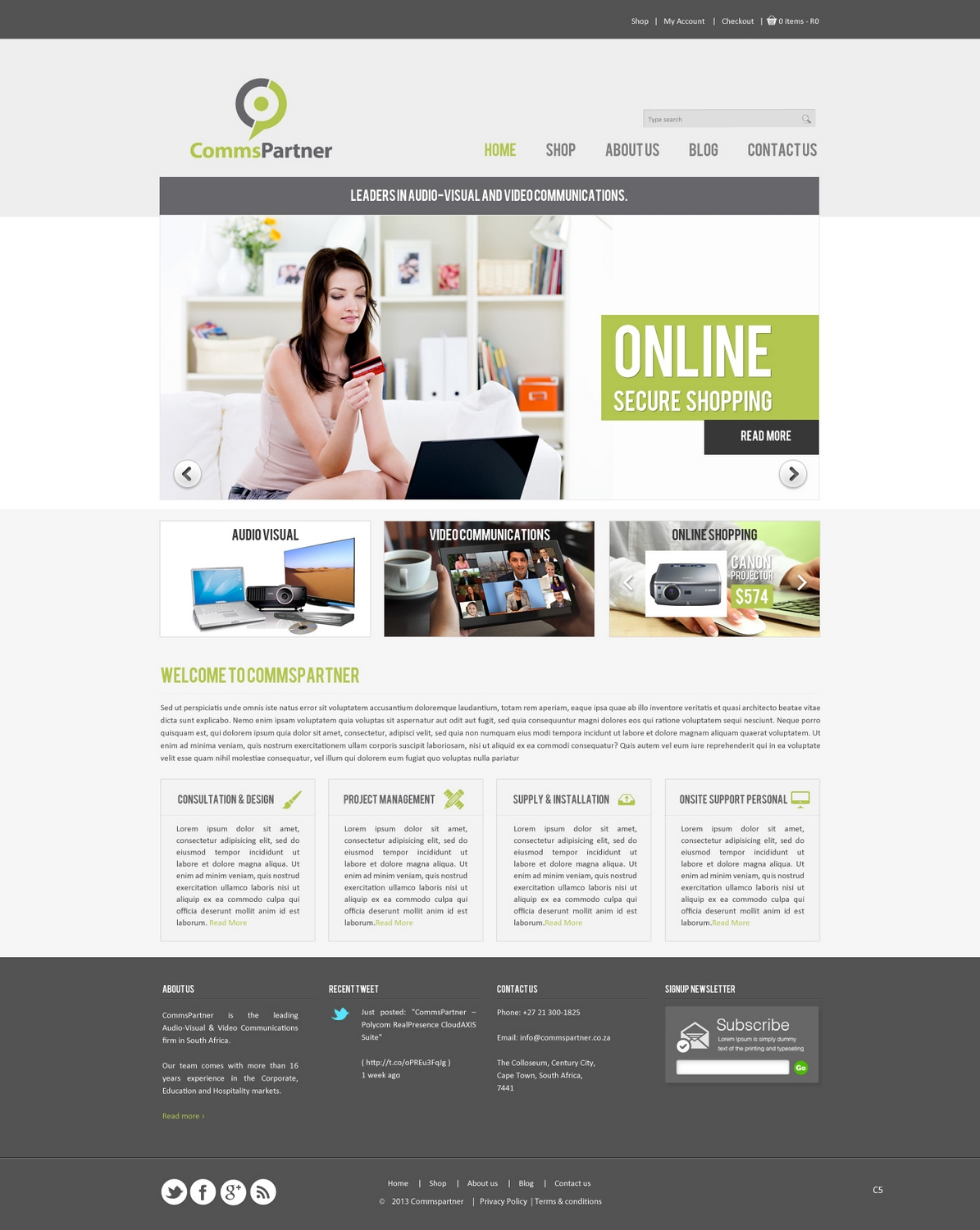 Diseño Web por pb para Comms Partner (Pty) Ltd. | Diseño #1653606