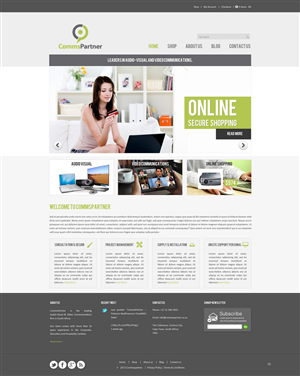 Web Design par pb pour Comms Partner (Pty) Ltd. | Design : #1653606