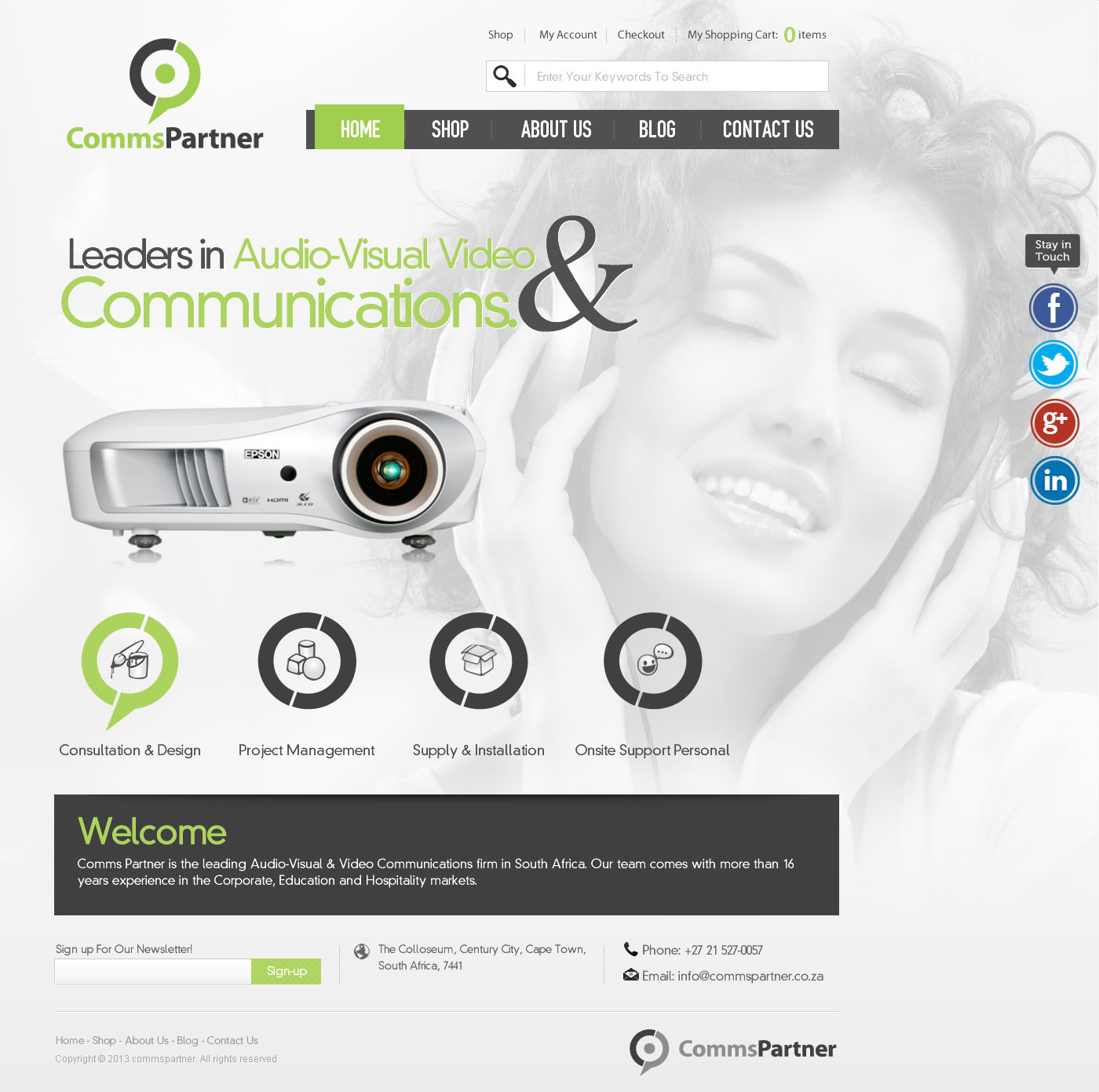 Web Design by TechWise for Comms Partner (Pty) Ltd. | Design #1640004